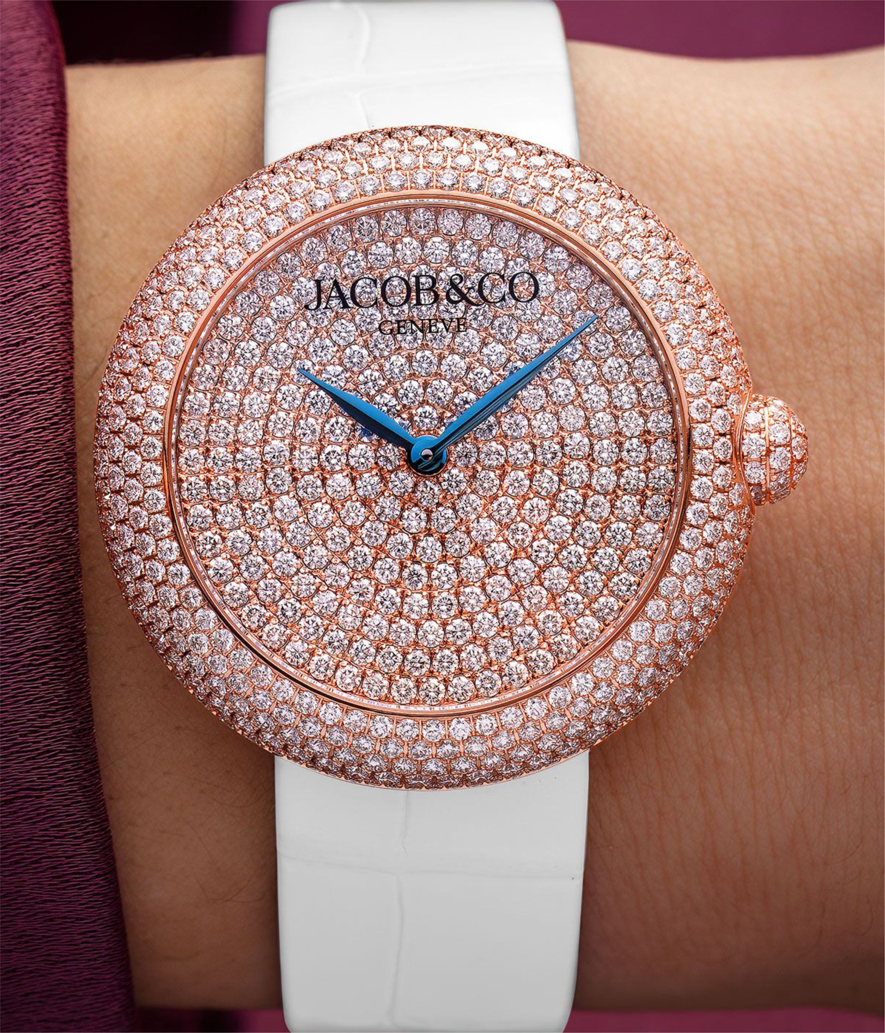 Brilliant Pave Rose Gold 38 mm
