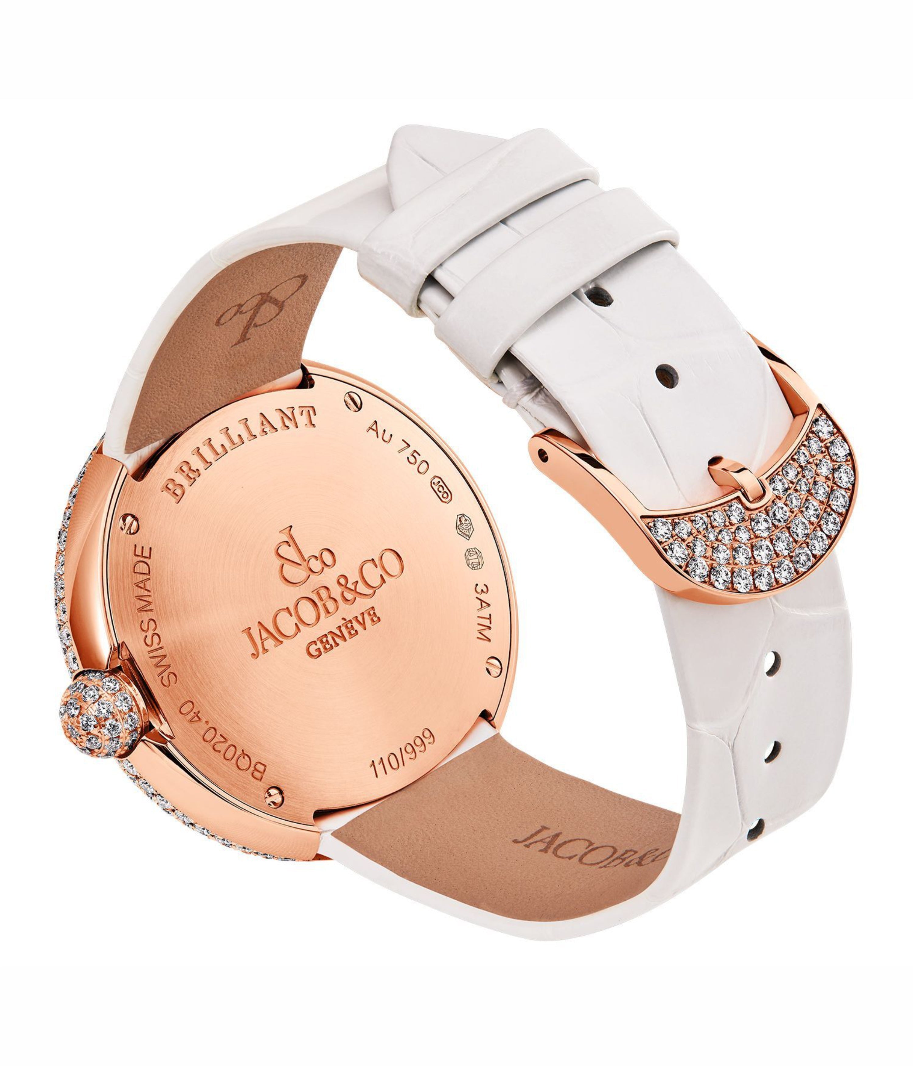 Brilliant Pave Rose Gold 38 mm