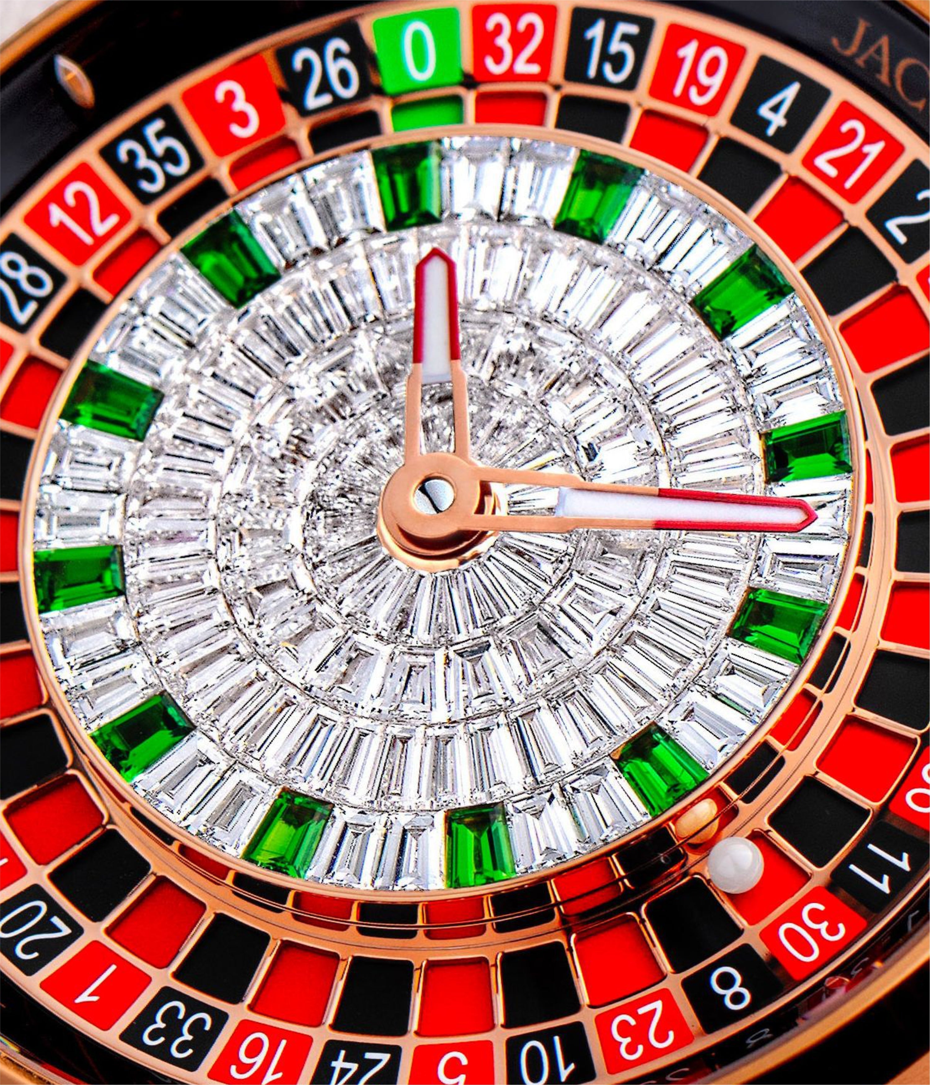 Casino Tourbillon Rose Gold Baguette