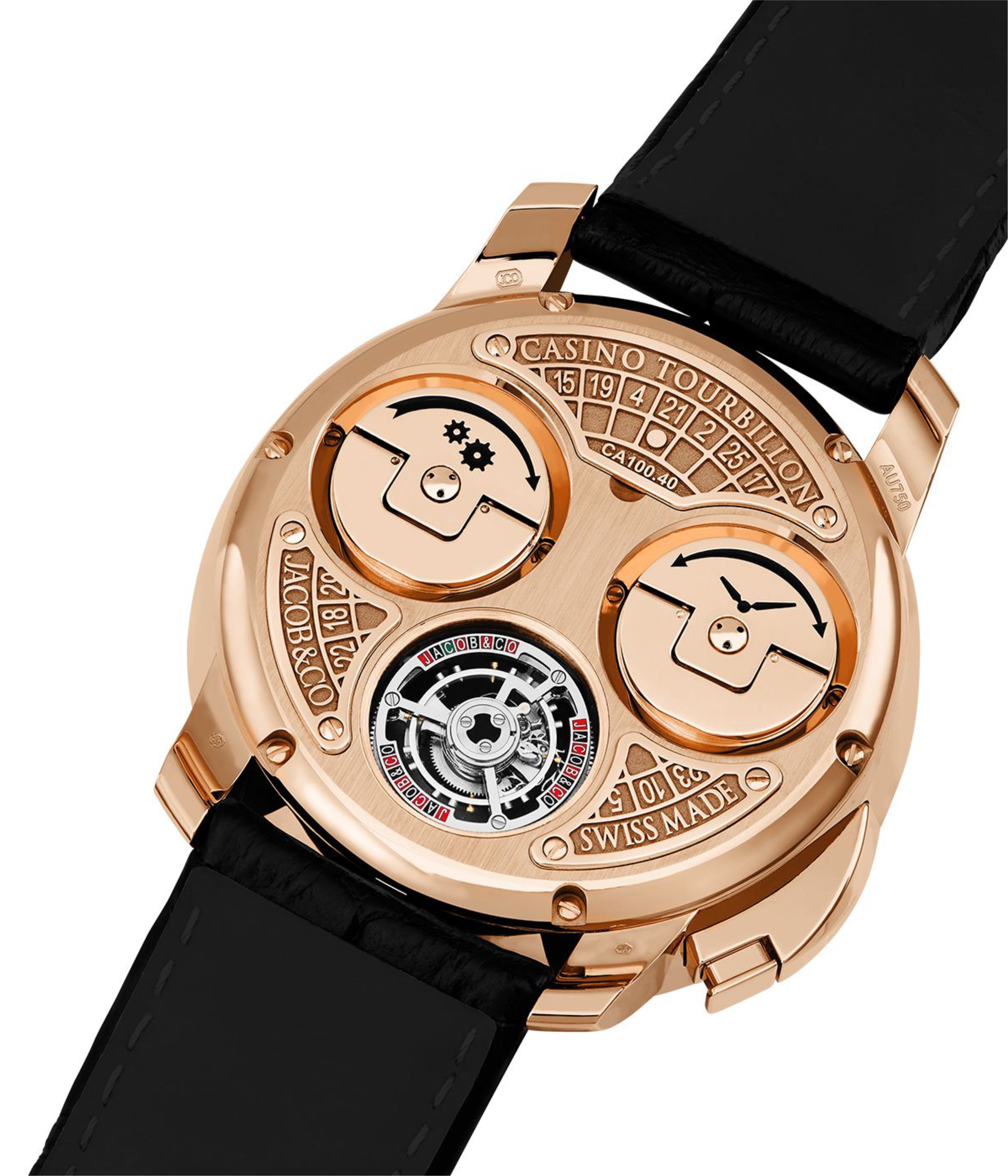 Casino Tourbillon Rose Gold Baguette