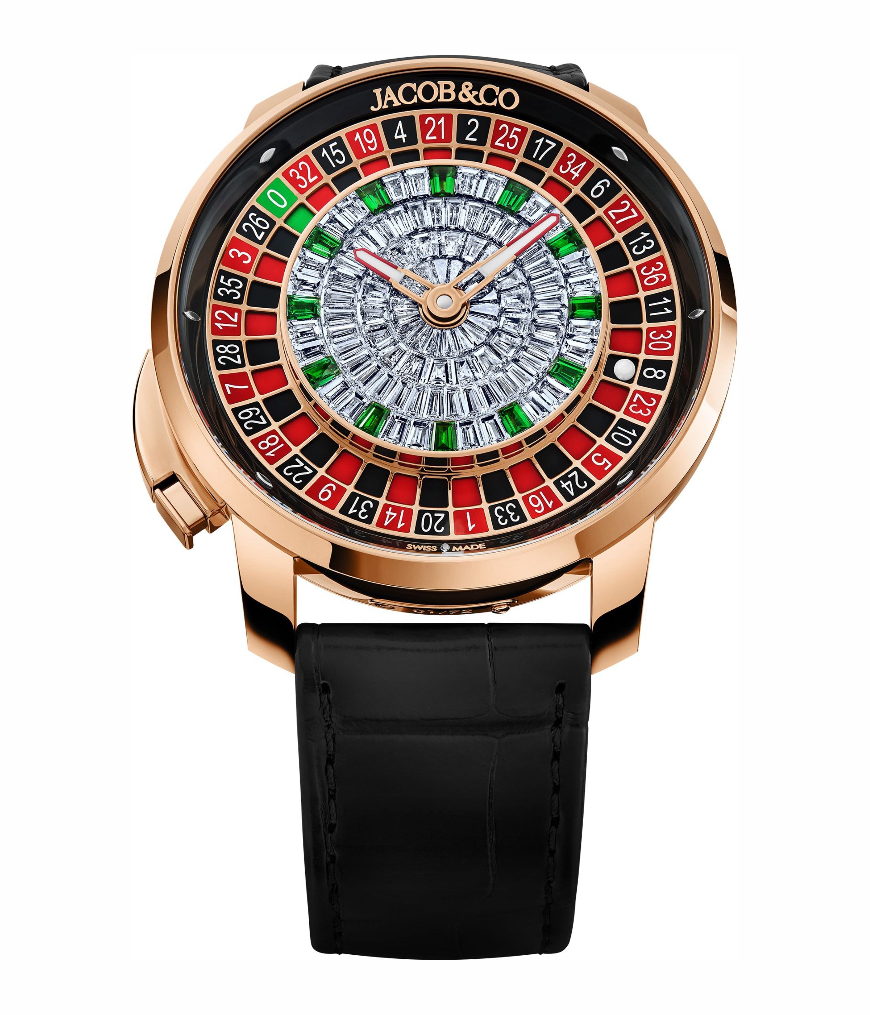 Casino Tourbillon Rose Gold Baguette