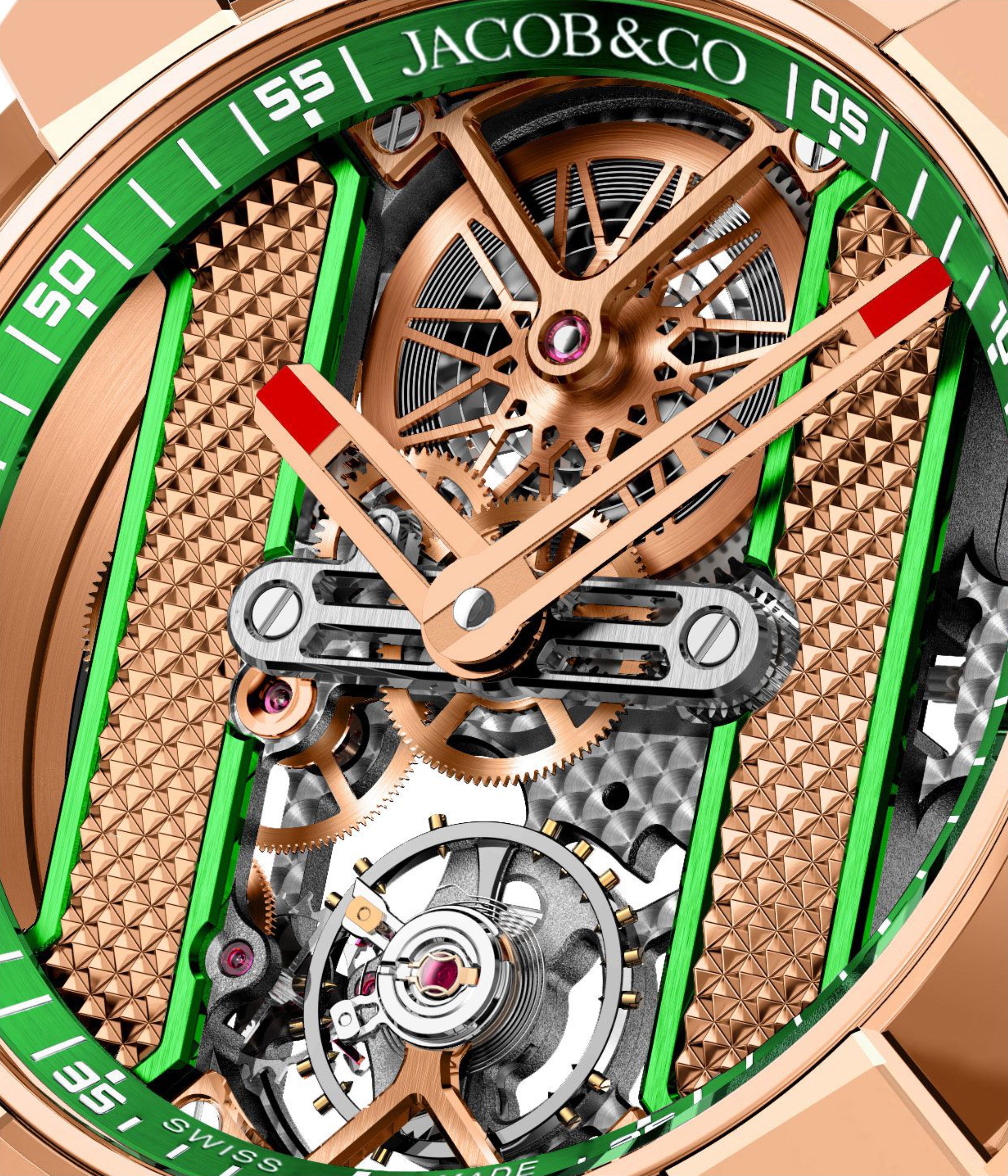 Epic X Bridges Rose Gold Bracelet (Green)