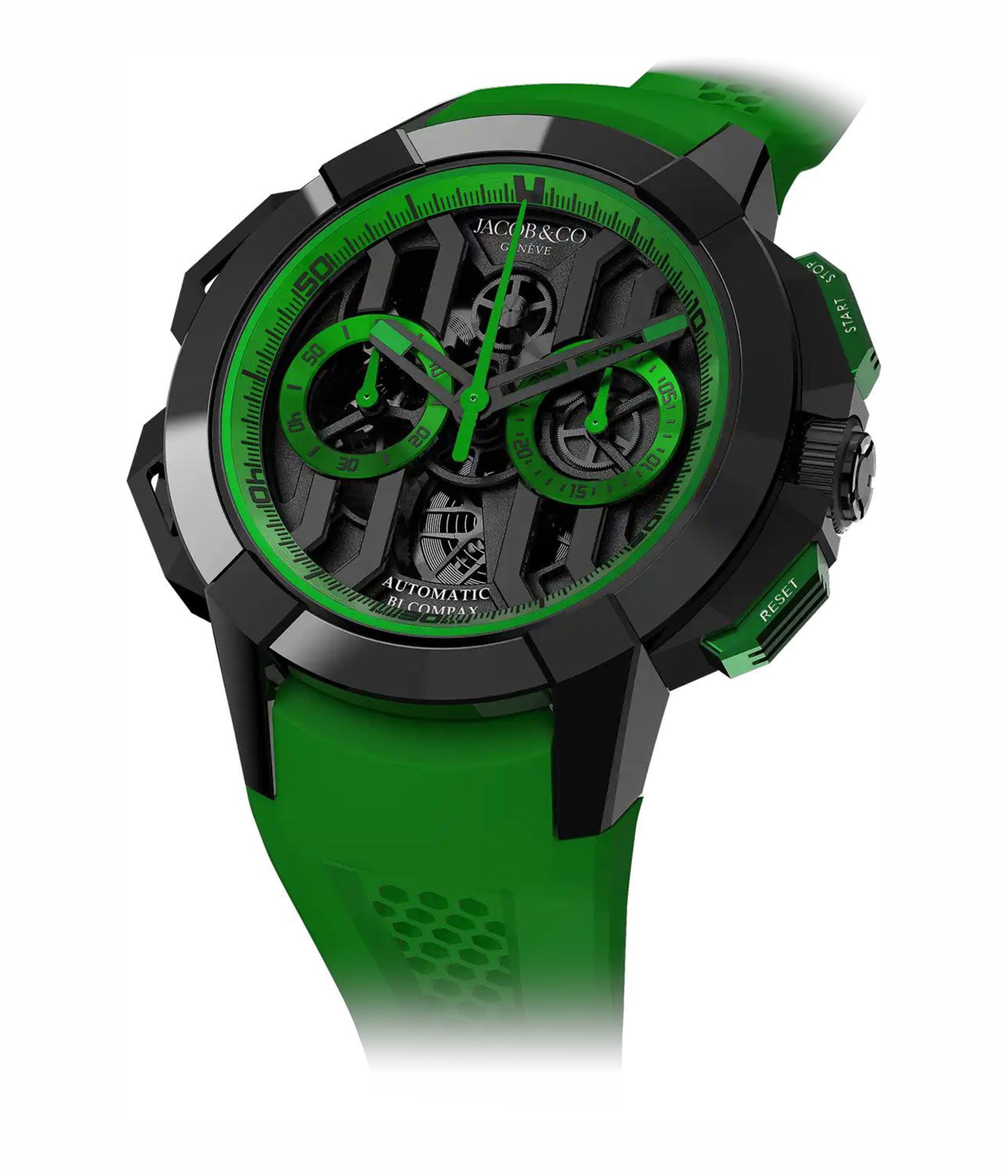 Epic X Chrono 44 mm - Black Titanium (Green)
