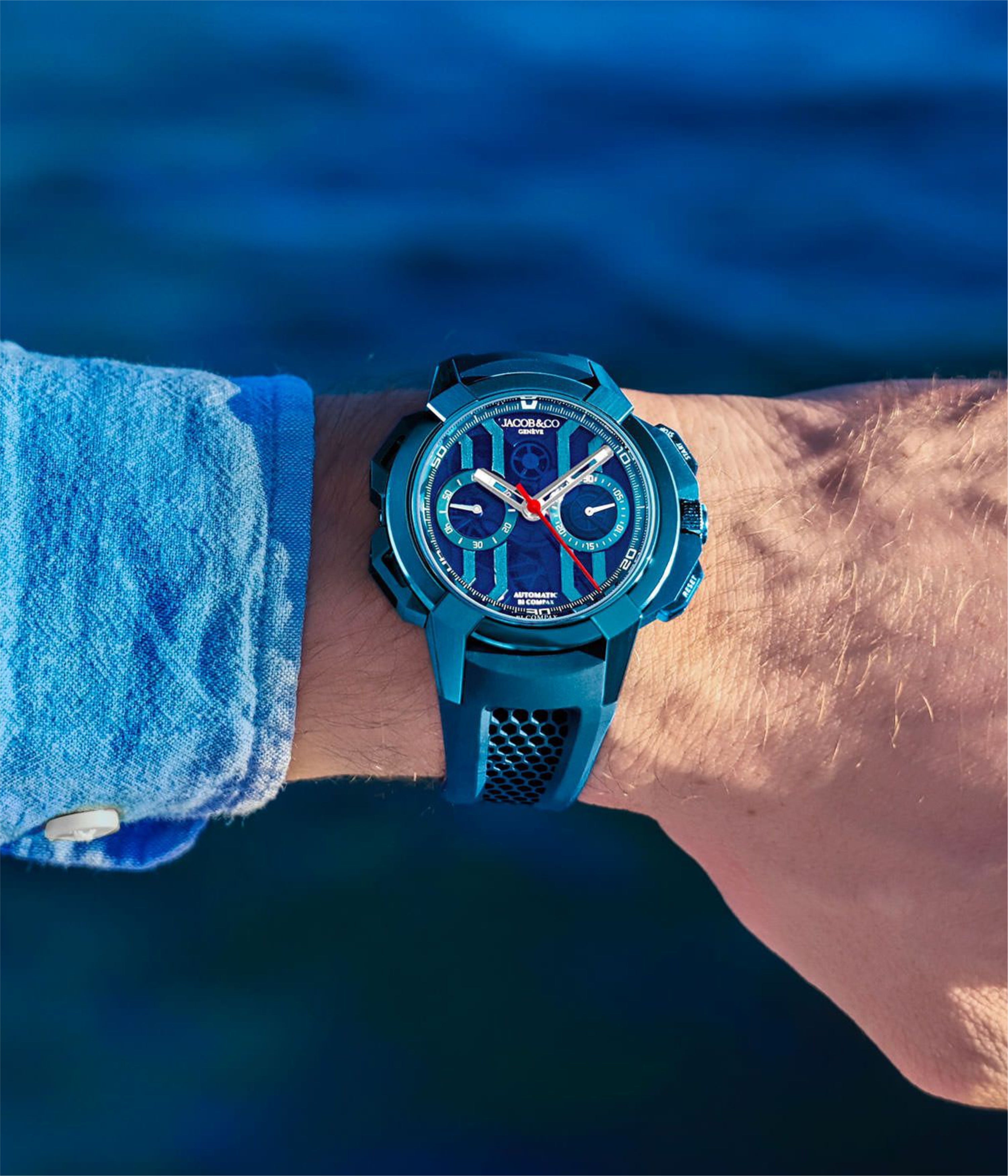 Epic X Chrono 44 mm Blue PVD Titanium