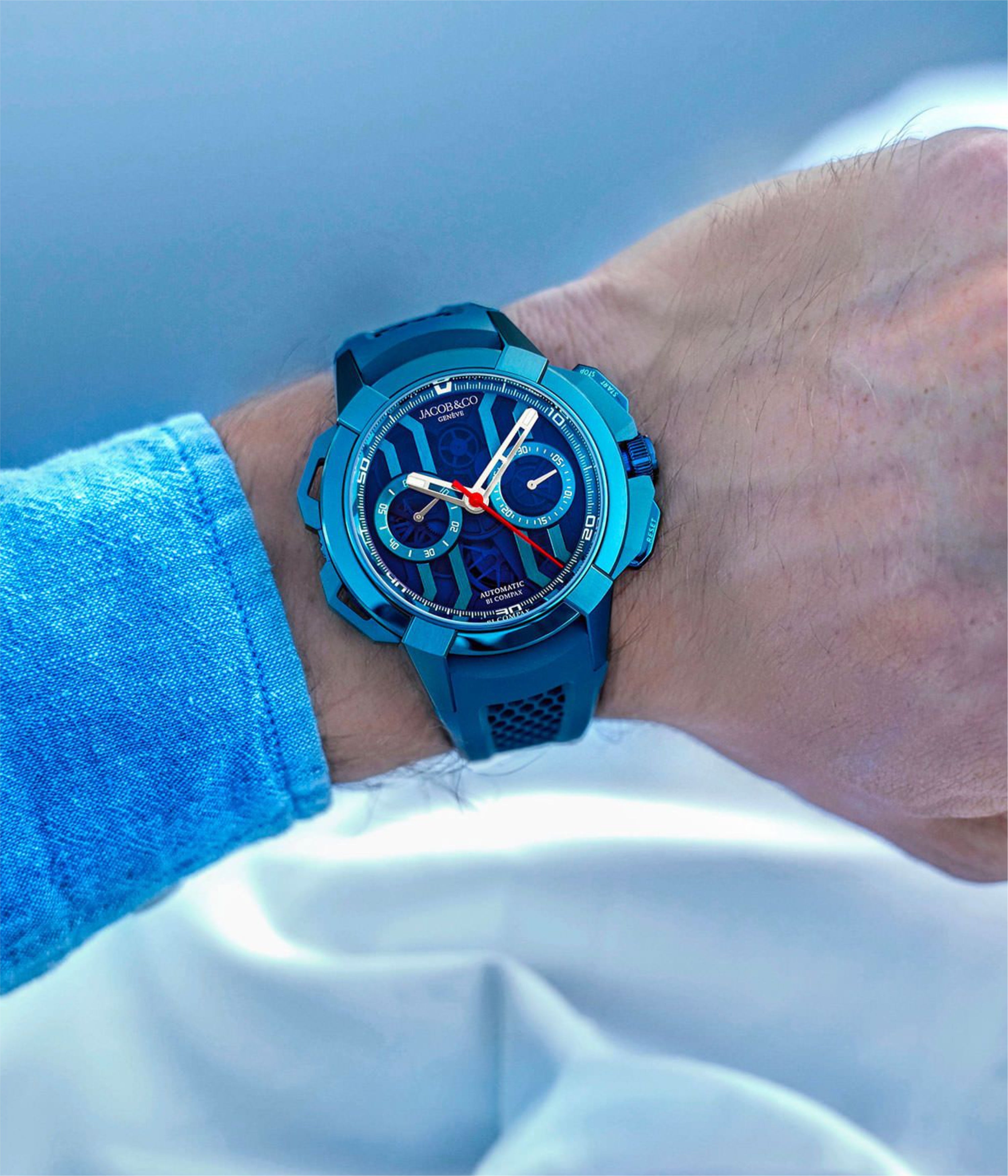 Epic X Chrono 44 mm Blue PVD Titanium