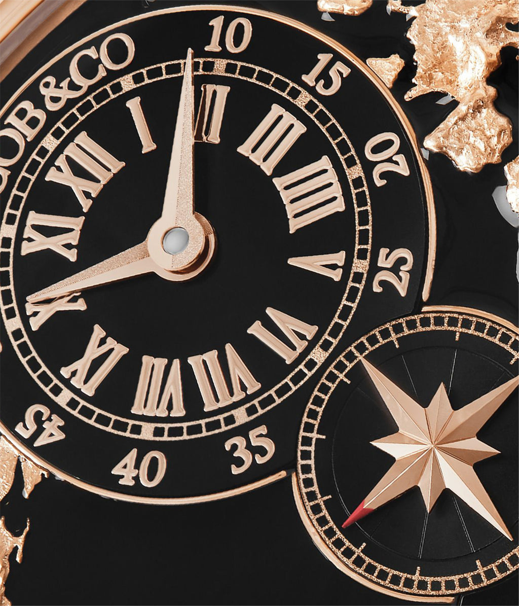 The World Is Yours Dual Time Zone Black