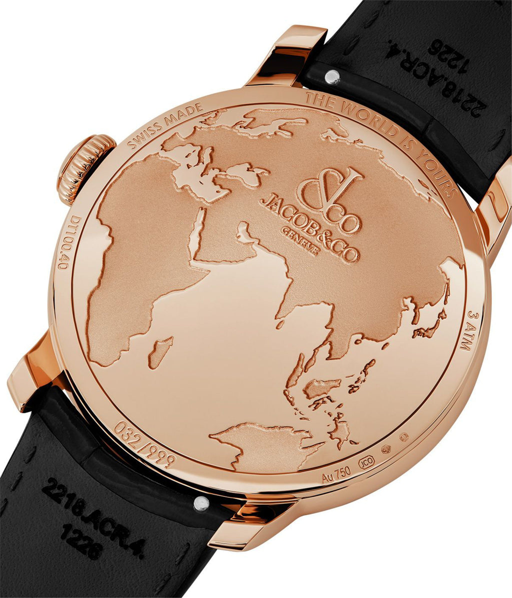 The World Is Yours Dual Time Zone Black