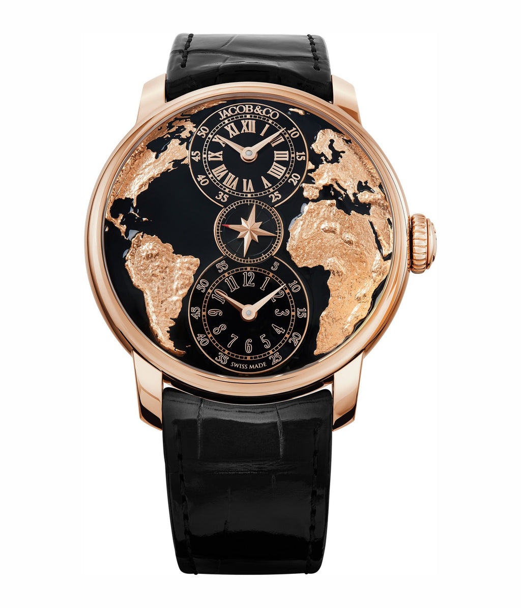 The World Is Yours Dual Time Zone Black
