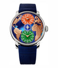 Map Dual Time Zone Edition Watch